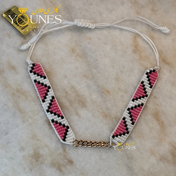 دستبند کارتیر طلا میوکی قرمز سفید